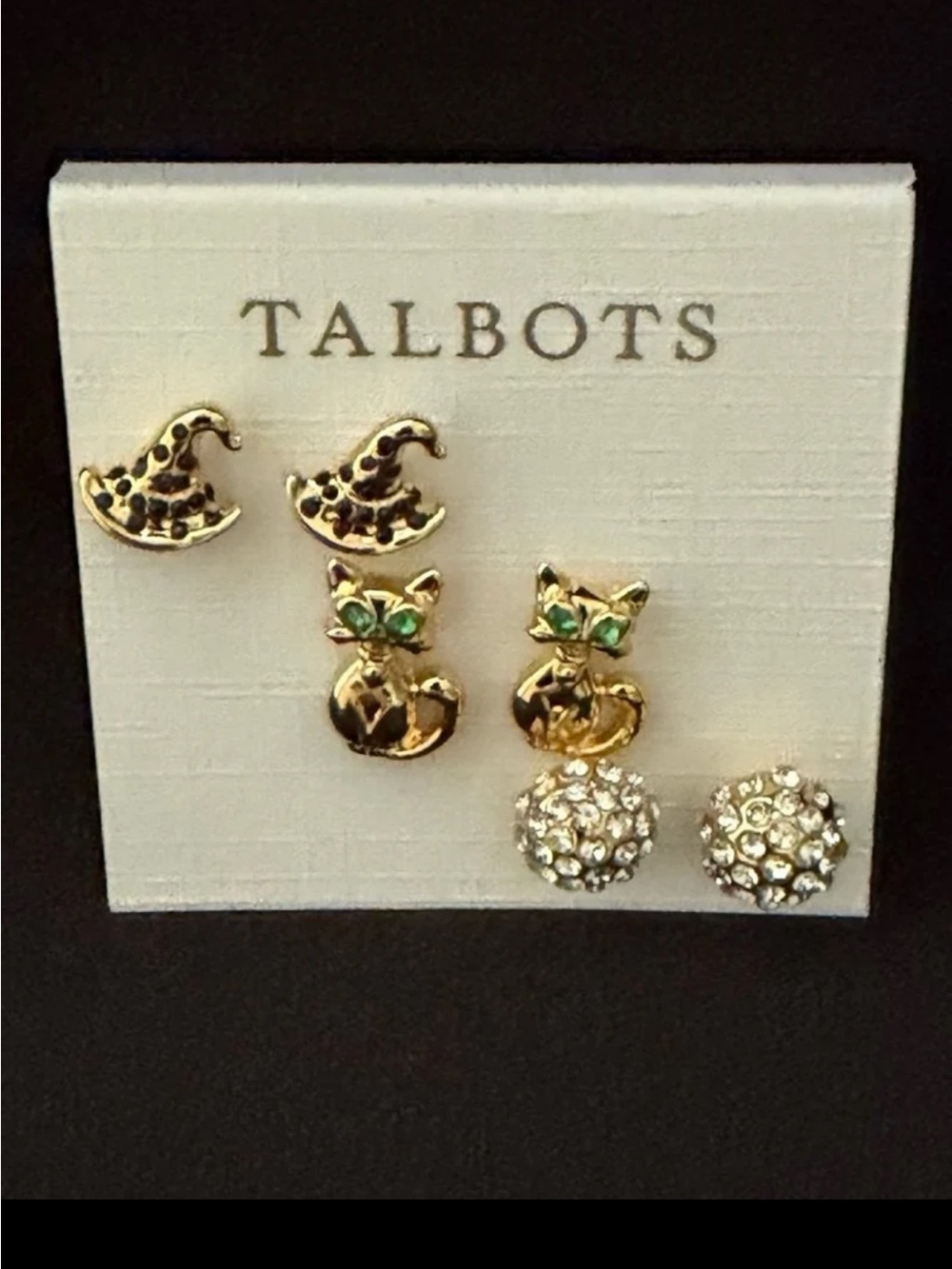 Talbots Halloween Stud Earring Set of Three